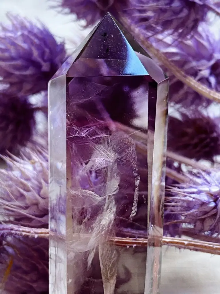 phantom quartz point close up